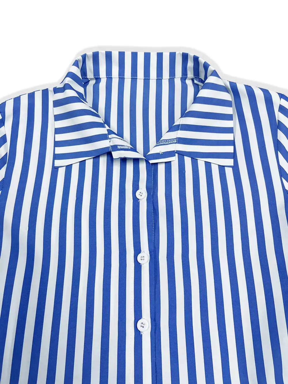 Striped Long Sleeve Maxi Shirt Dress