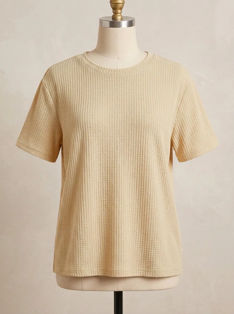 Modern Utility-Look Men's Knit Crew-Neck T-Shirt