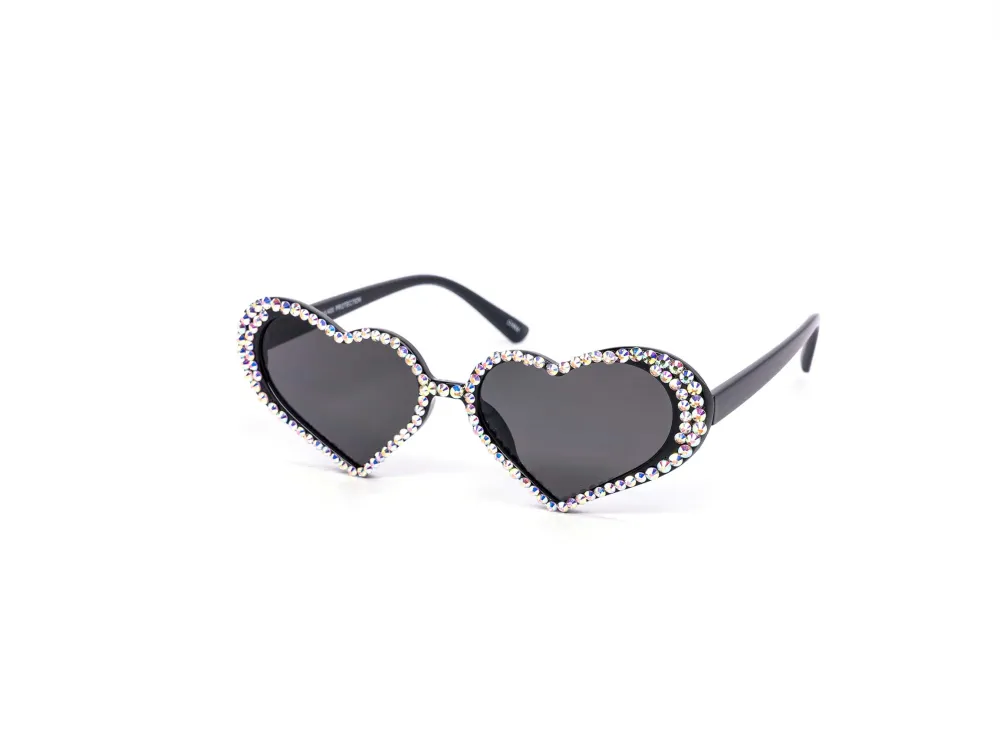 12-Pack Heart Dark Lens Assorted Sunglasses