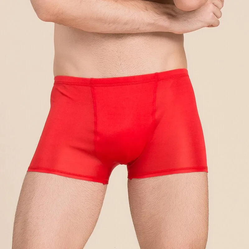 Stretch Silk Knit Boxer Briefs