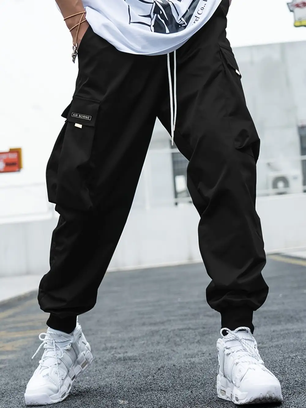 Multi Pocket Drawstring Cargo Pants