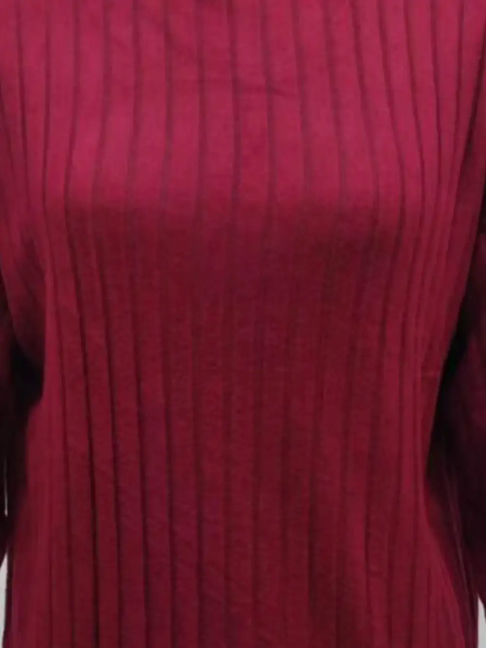 Layered Detail Ribbed Knit Mini Dress