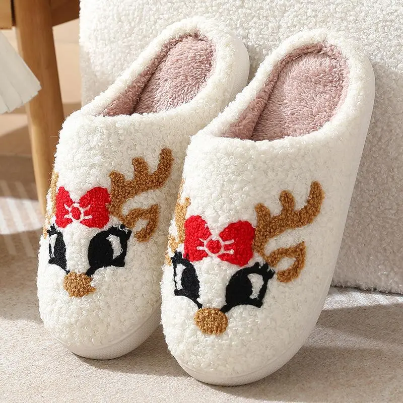 🏷️ 🎅 Holiday Special – 40% OFF! 🎁 Women & Men Christmas Slippers – Memory Foam Warm House Shoes  Cozy • Fuzzy • Festive • Indoor & Outdoor Comfort
