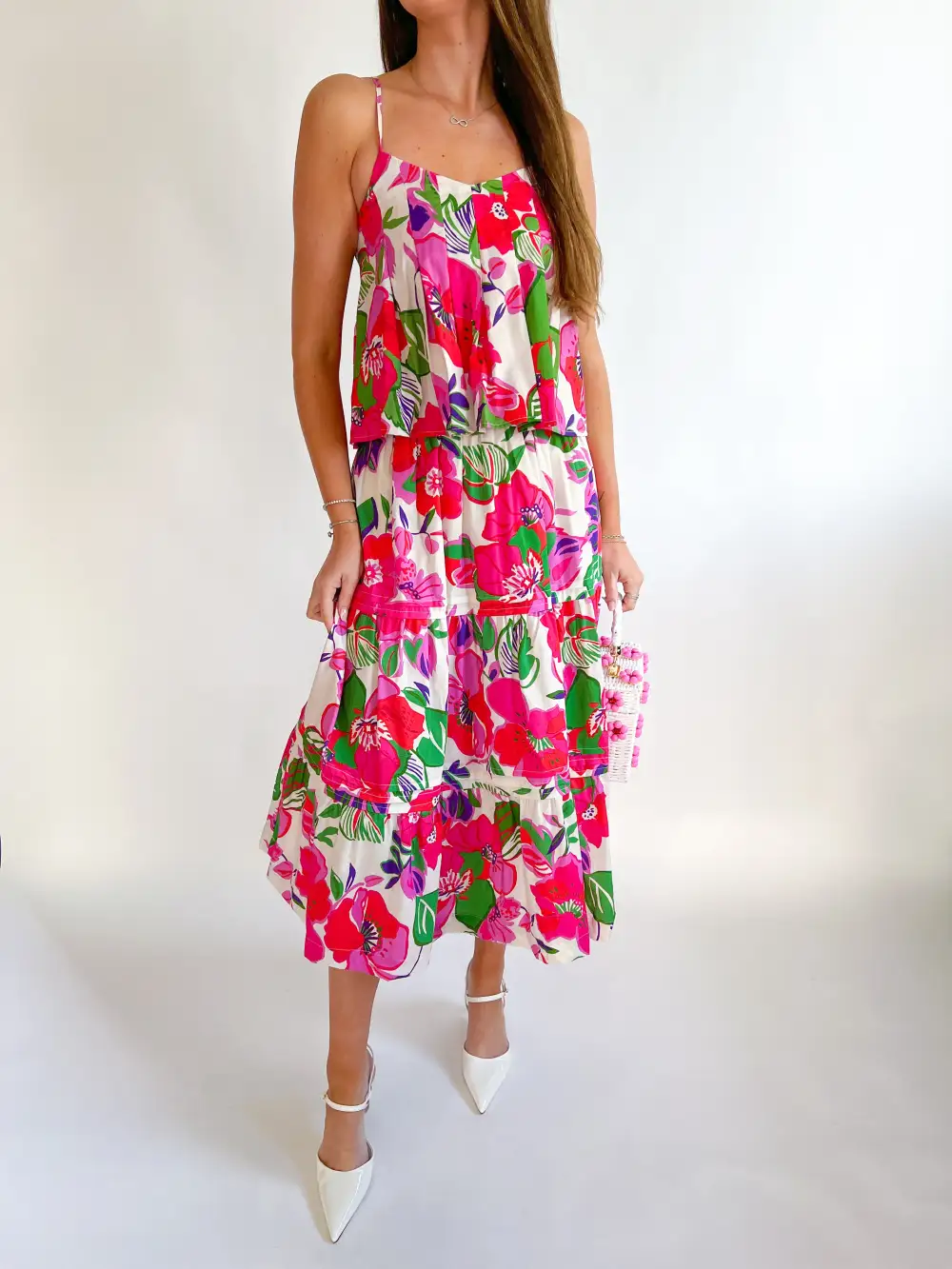 Printed Floral Pleated Top