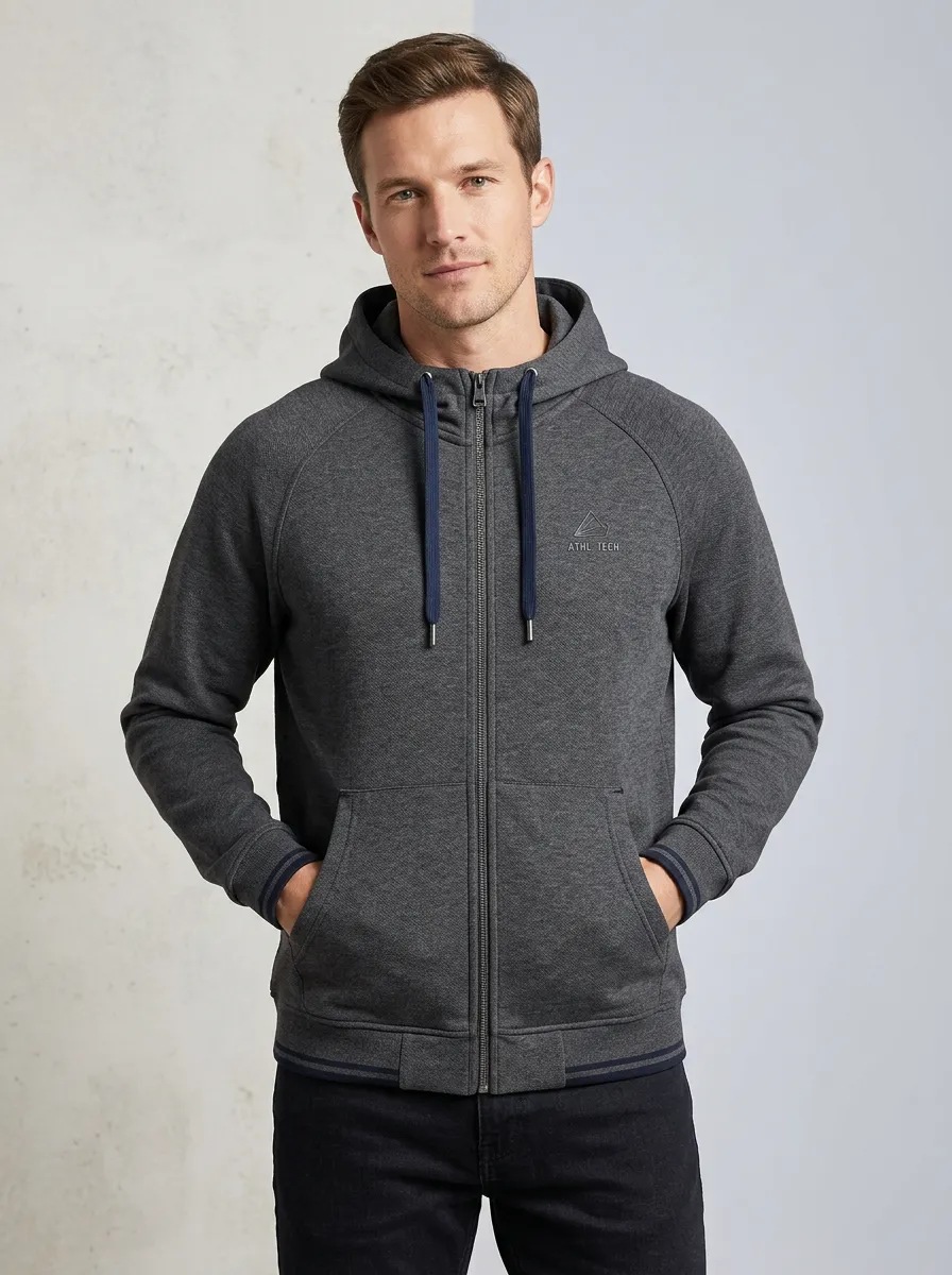 Urban Zip-Up Jacket Fit Men's Sport Jacket