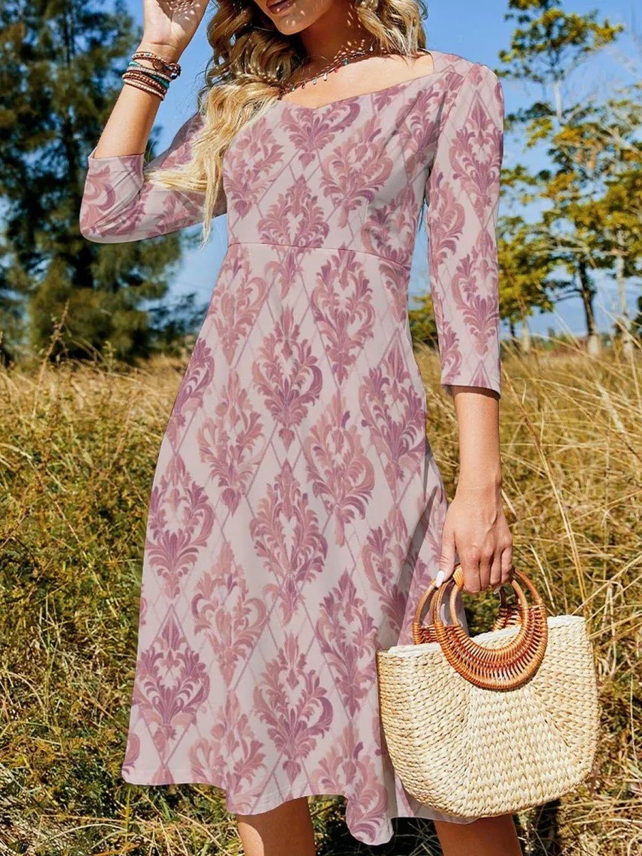 A-line Jacquard Dress