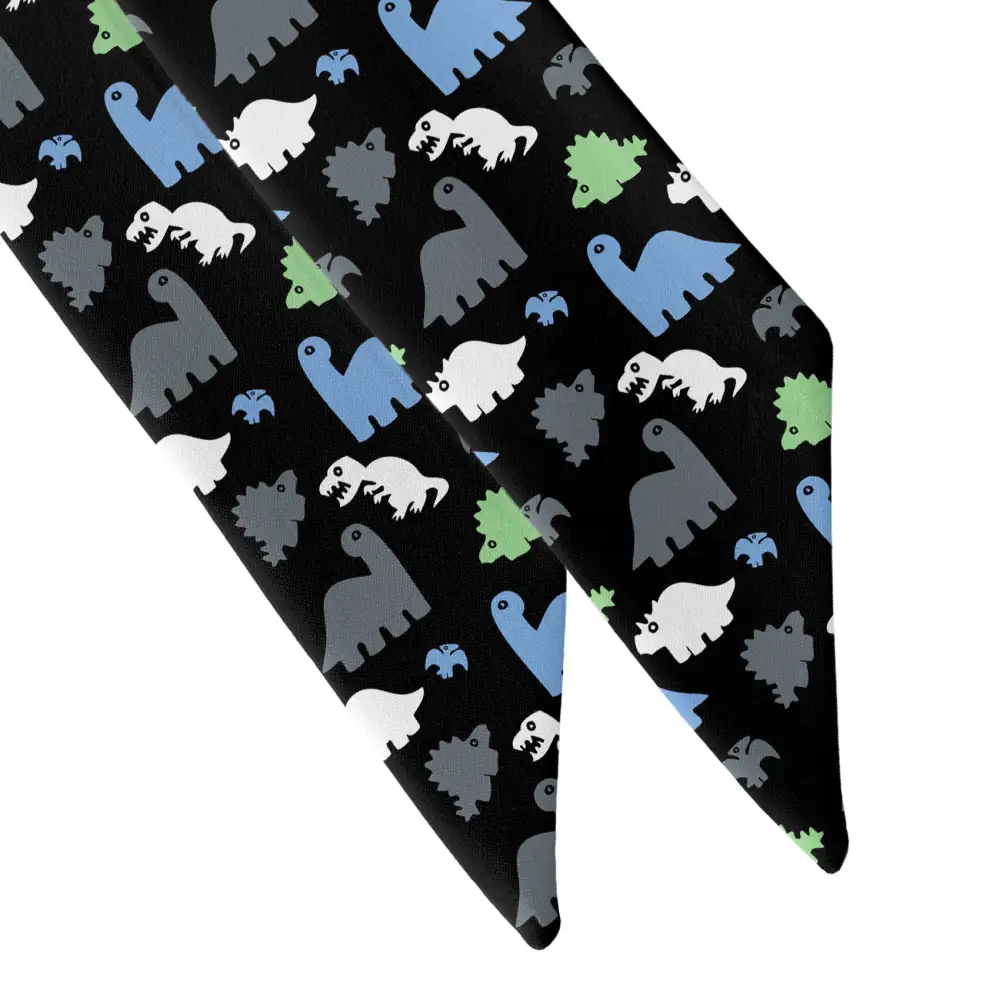 Dinosaur Motif Hair Scarf