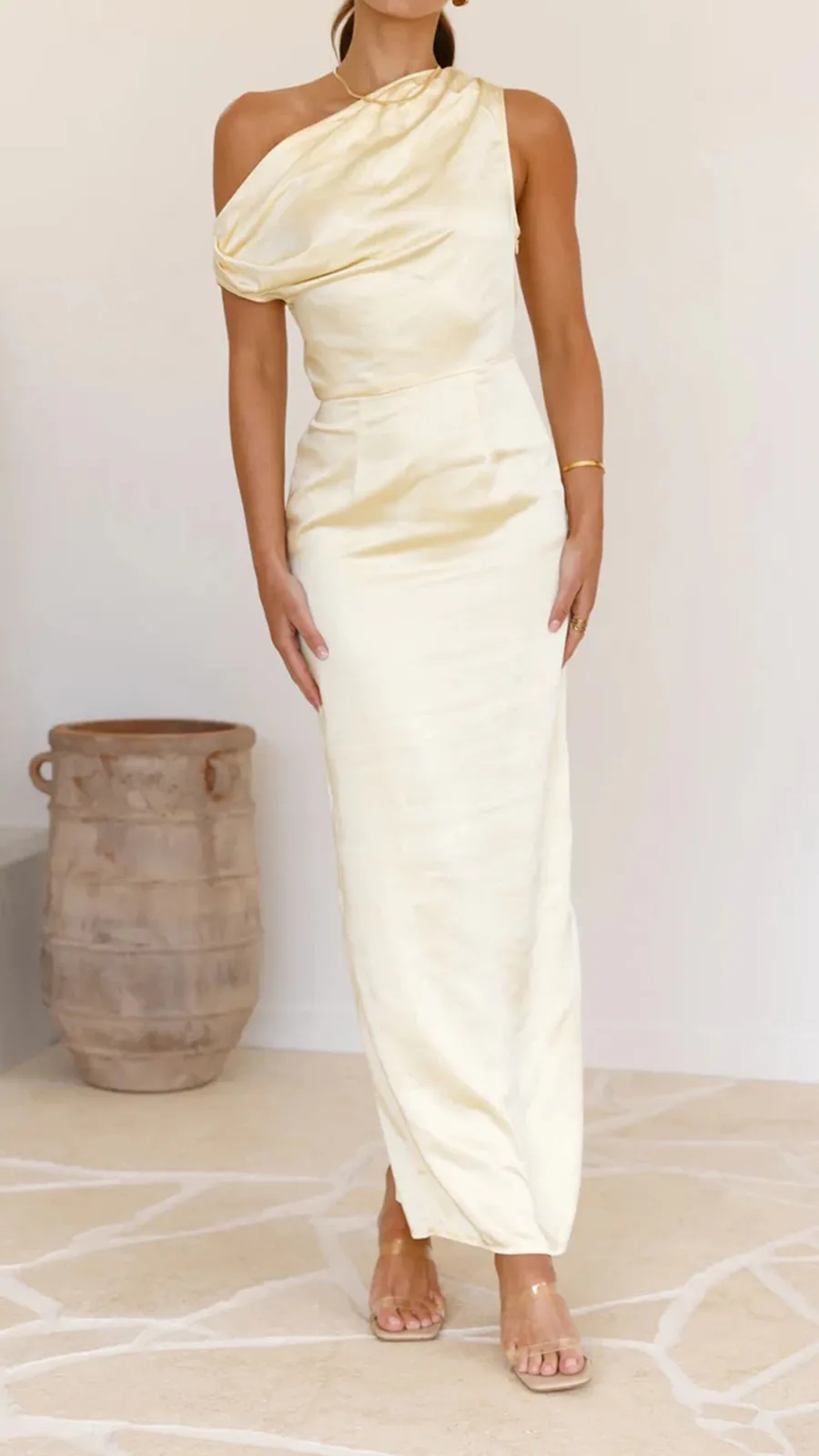 Off Shoulder Design Dress