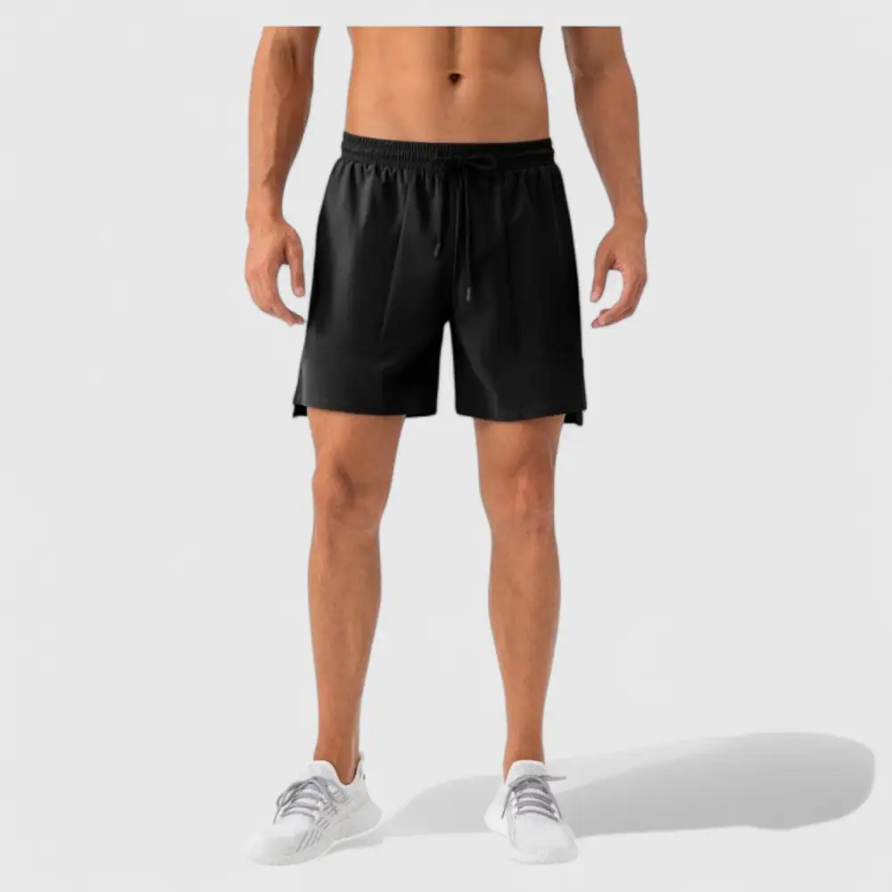 Drawstring Elastic-Waist Quick-Dry Lightweight Men's Athletic Shorts