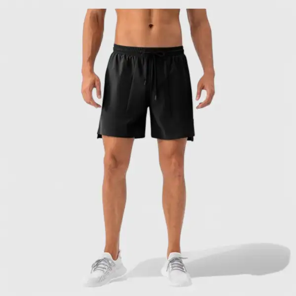 Drawstring Elastic-Waist Quick-Dry Lightweight Men's Athletic Shorts