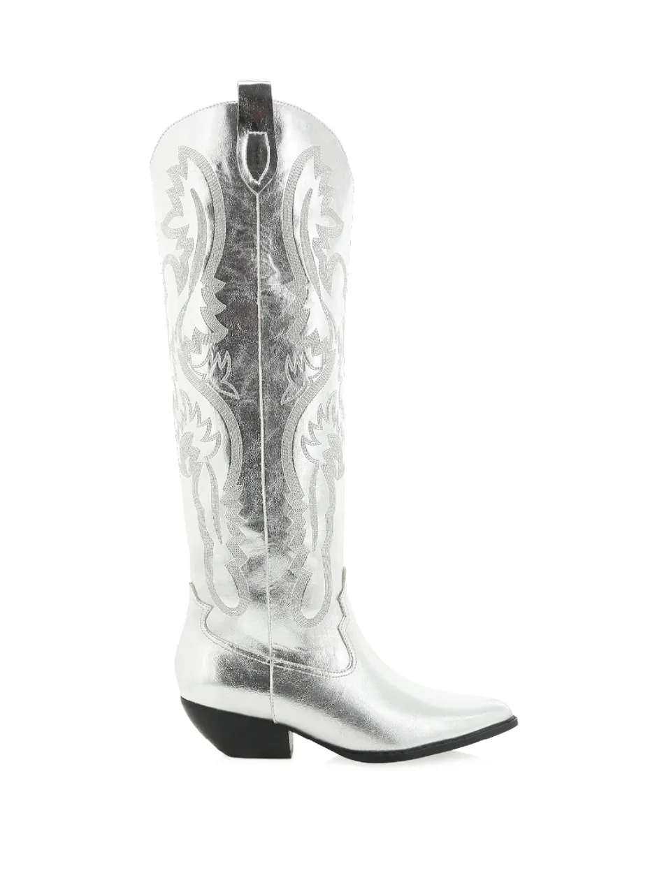 Modern Western Cowboy Embroidered Knee-High Boots