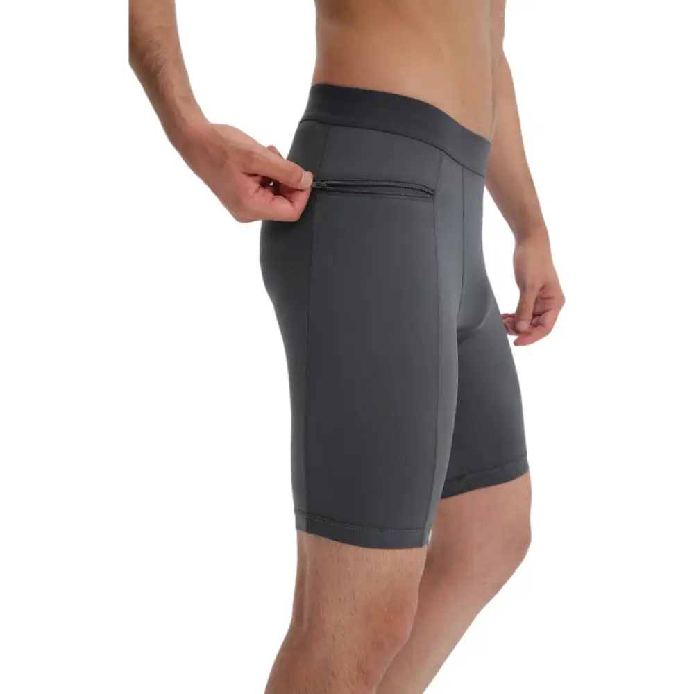 Compression Side-Pocket Stretch Men's Biker Shorts