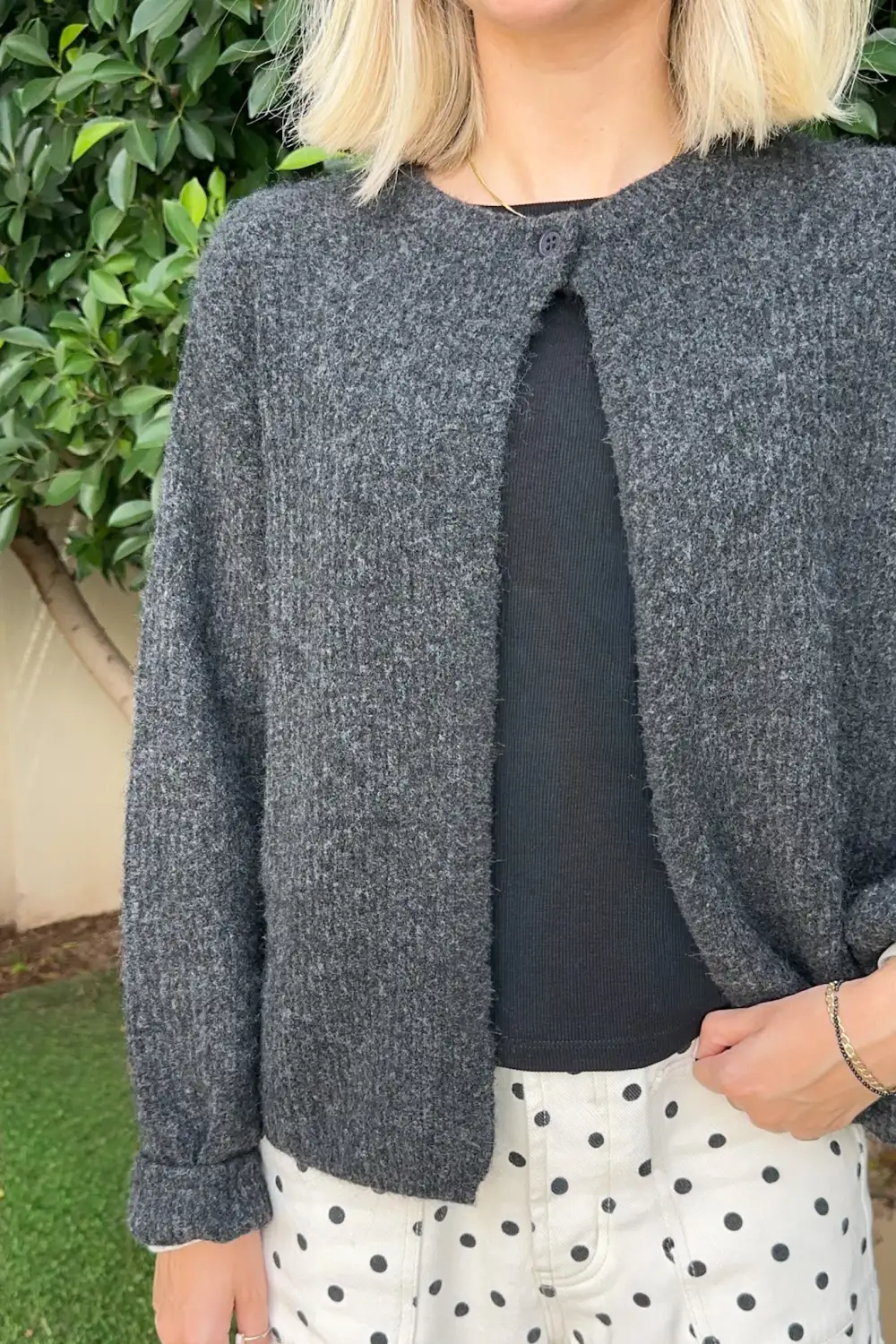 Soft Button Front Cardigan