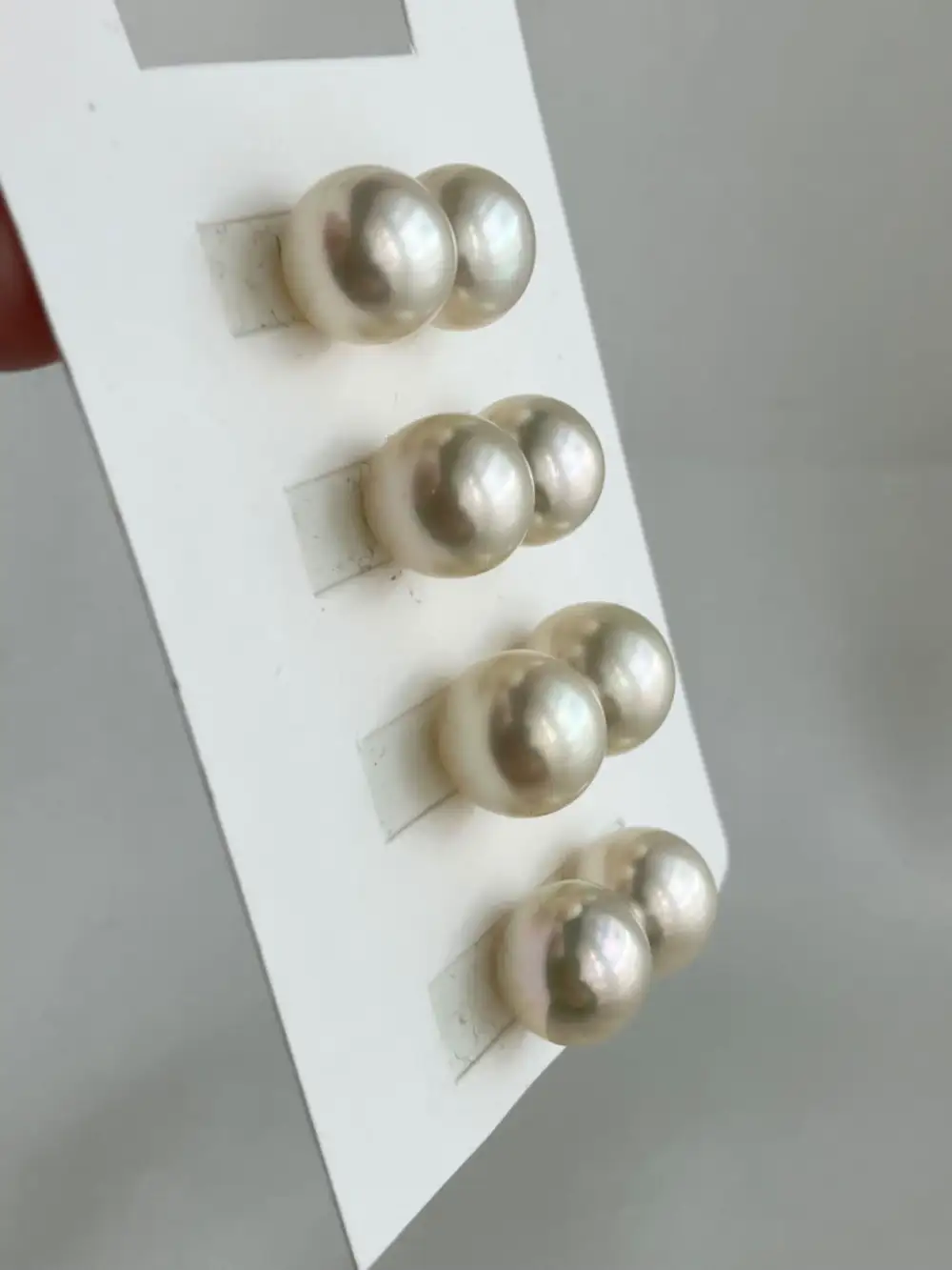 Button Pearl Stud Earrings