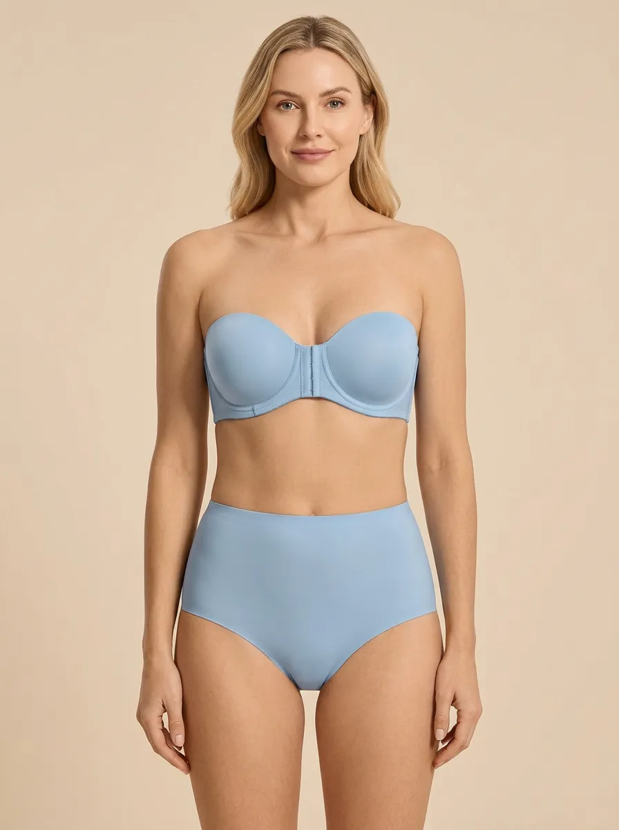 Women's Smooth-Profile Front-Closure Strapless Bra