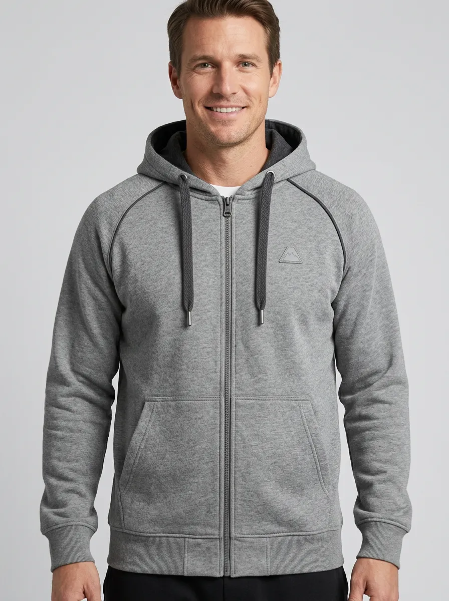 Athletic Mountain Graphic Zip-Up Finish Men's Sport Jacket