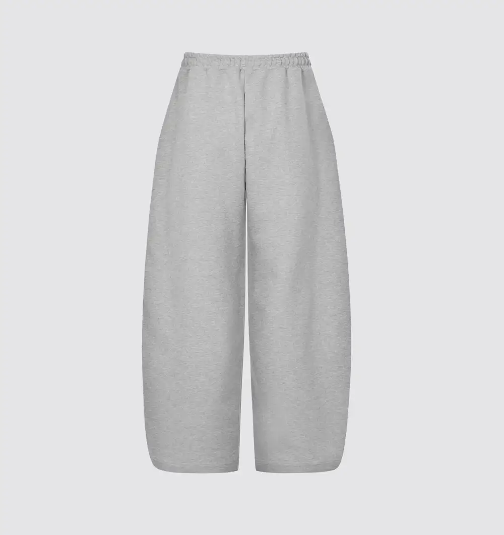 Everyday Drawstring Pocketed Barrel Leg Wide Barrel Ultra Heavyweight Barrel French Terry Sweatpants