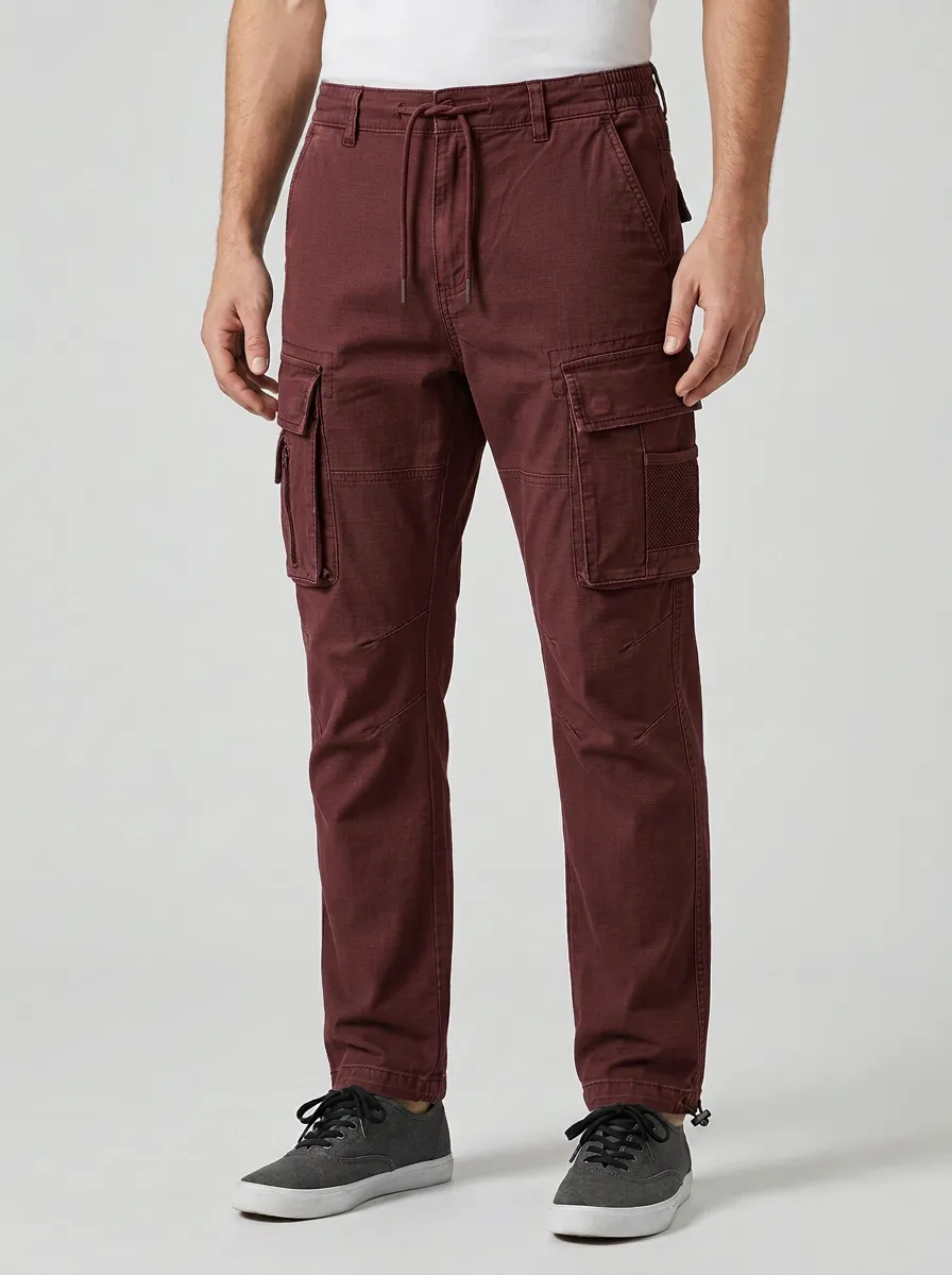 Men's Casual Outdoor Multi-Pocket Drawstring Cargo Pants