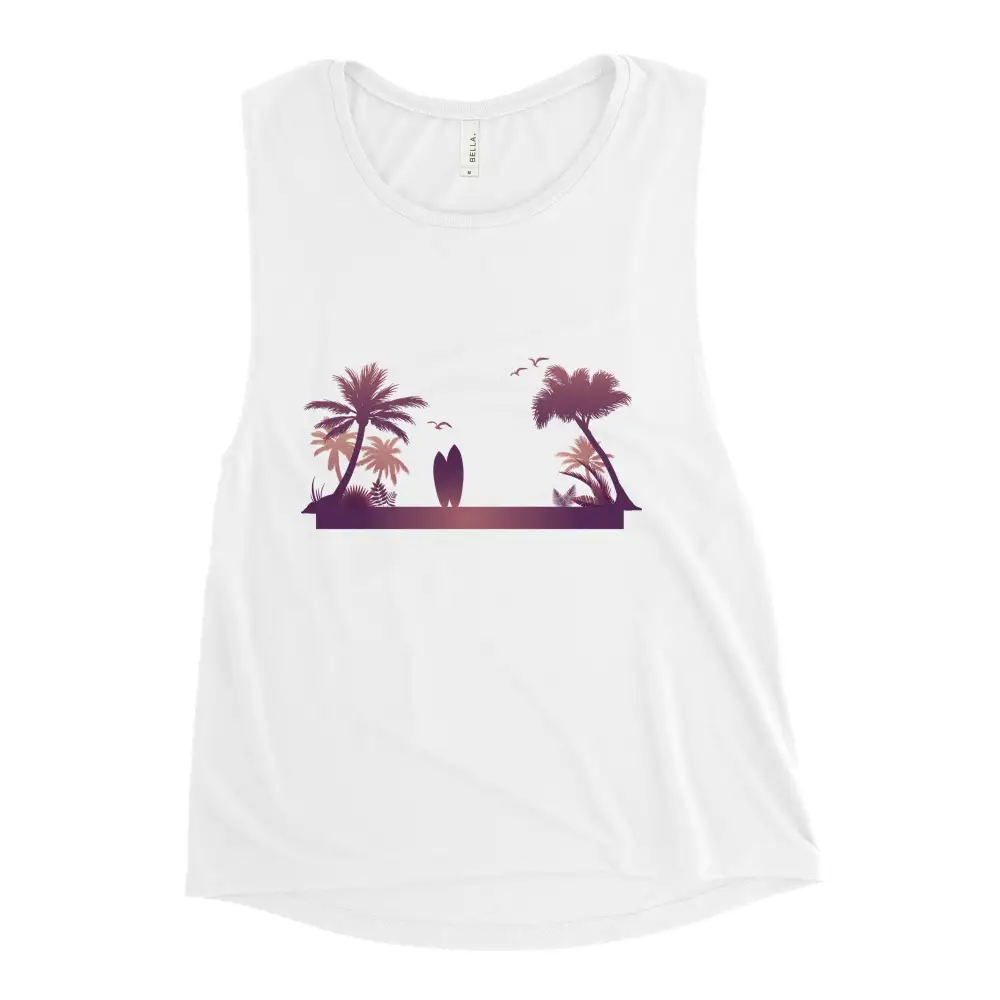 Ladies Muscle Tank Beach Tank Top