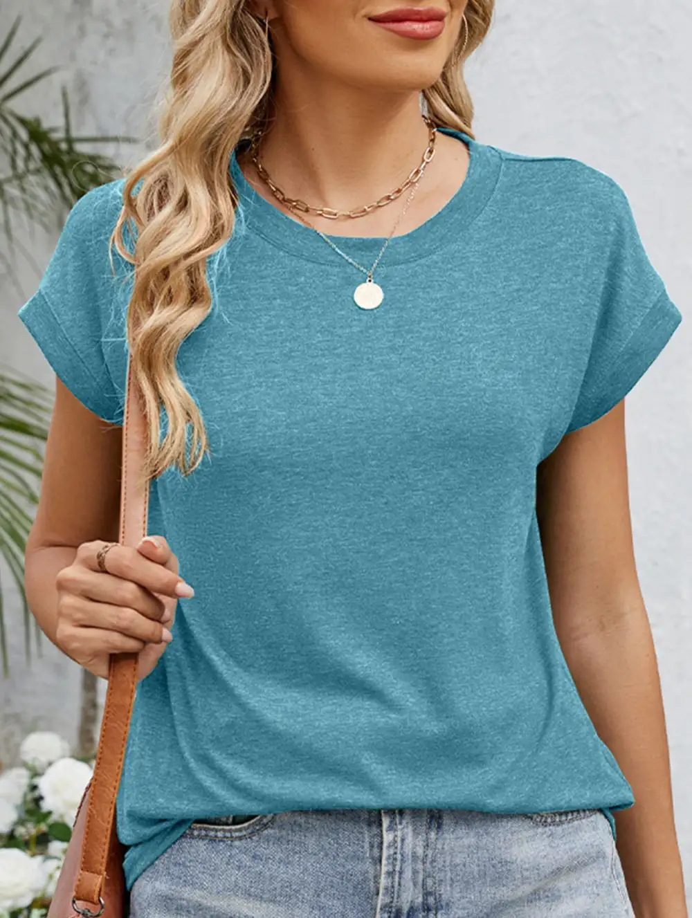 Easy Fit Loose Crew Neck Short Sleeve Tee