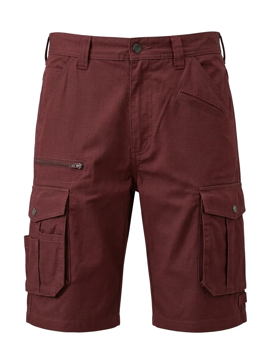 Men's Outdoor Utility Multi-Pocket Cargo Shorts
