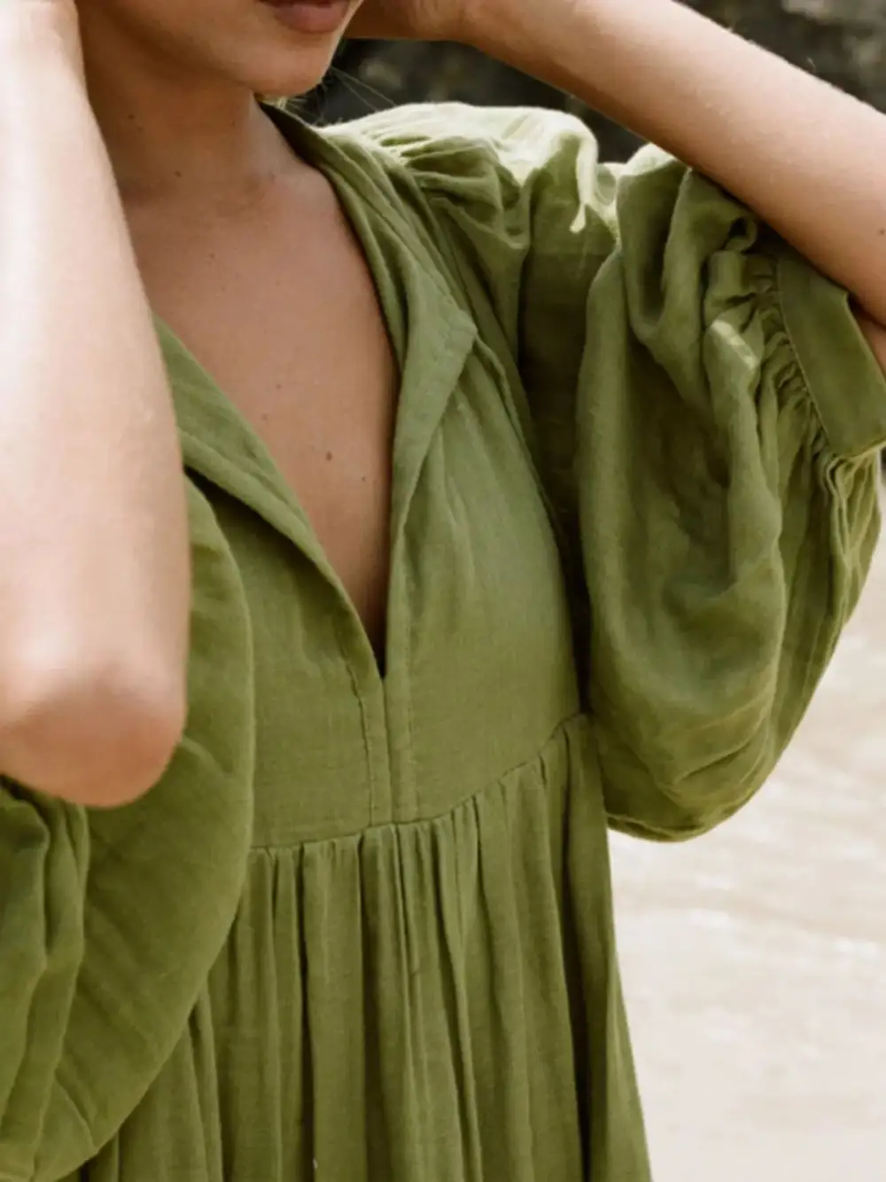 Structured Shape Tie Midi Dress
