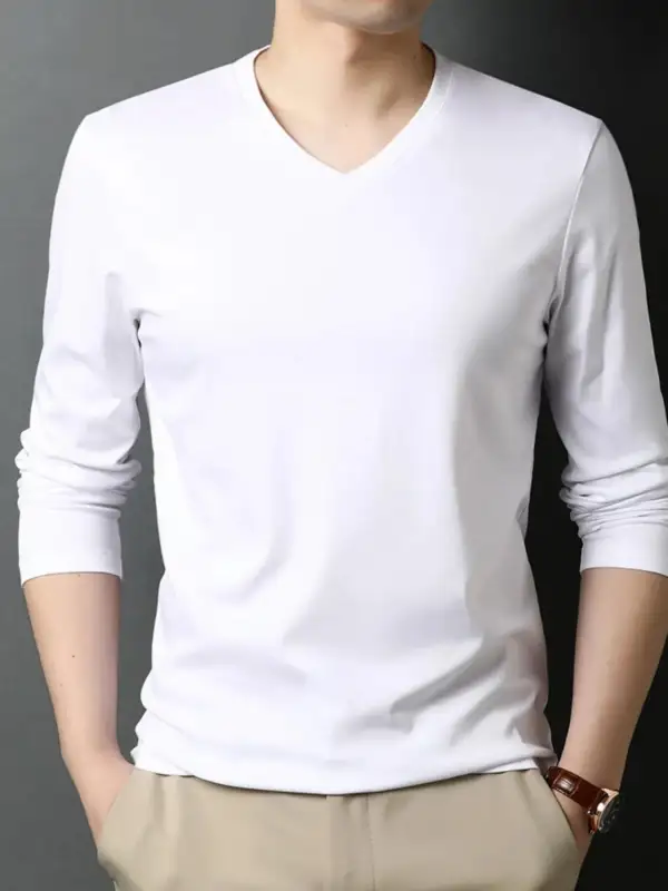 V-Neck Long-Sleeve T-Shirt