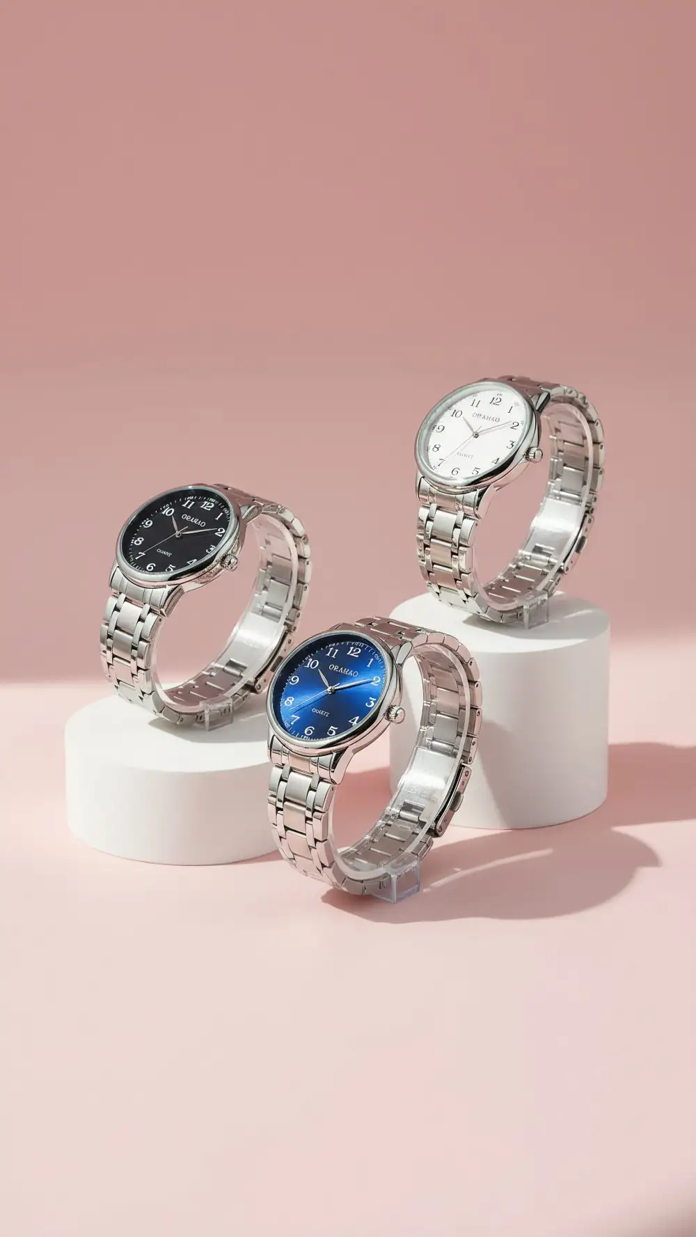 Round Face Quartz Watch