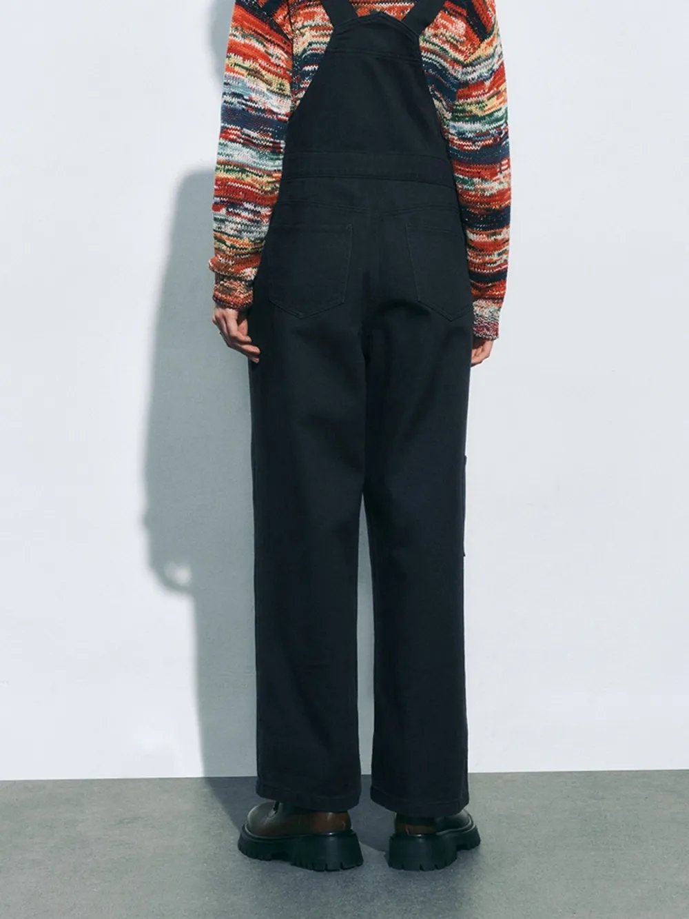 Vintage Wide-Leg Overalls with Pockets