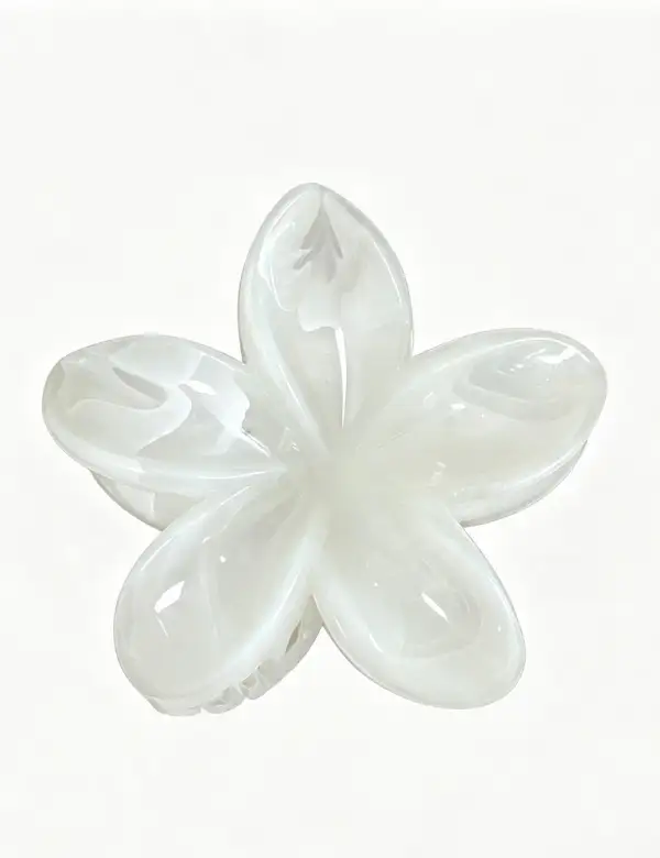 Plumeria Flower Shape Hair Hair Claw Clip