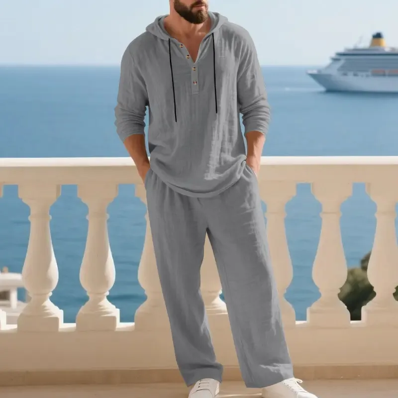 Men’s Hoodie & Jogger Set Casual Loungewear 2-Piece Set