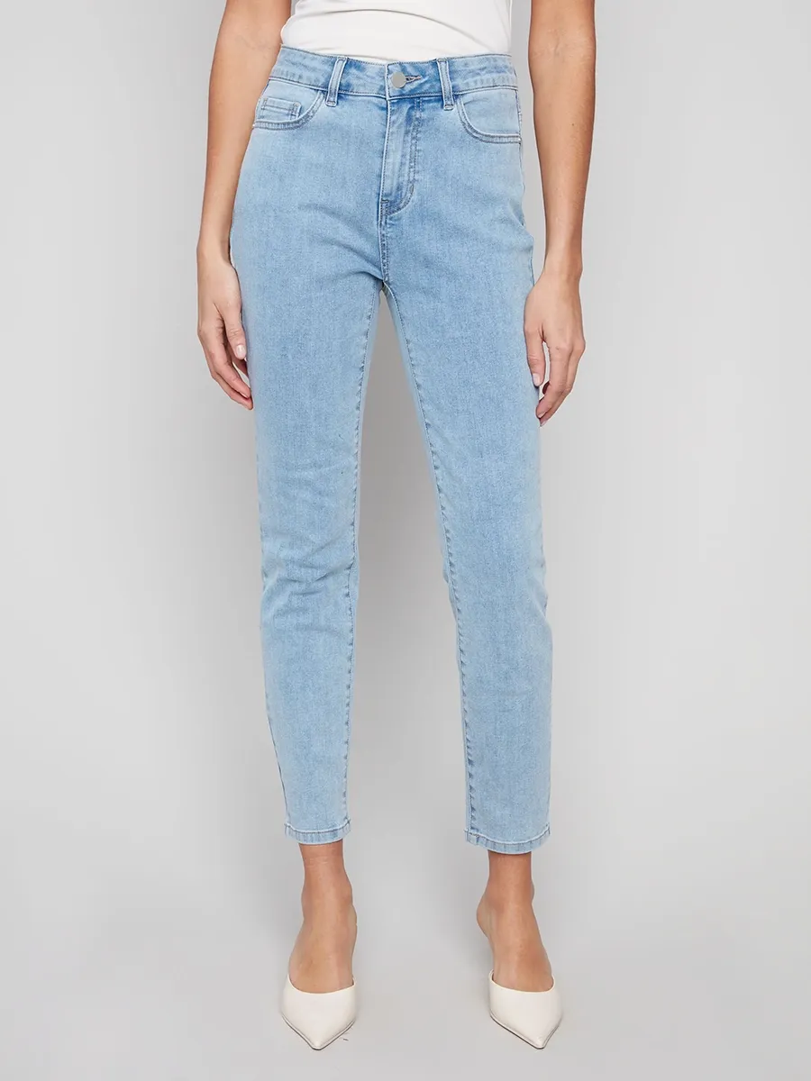 Soft Skin-Friendly Straight-Leg Slim Jeans