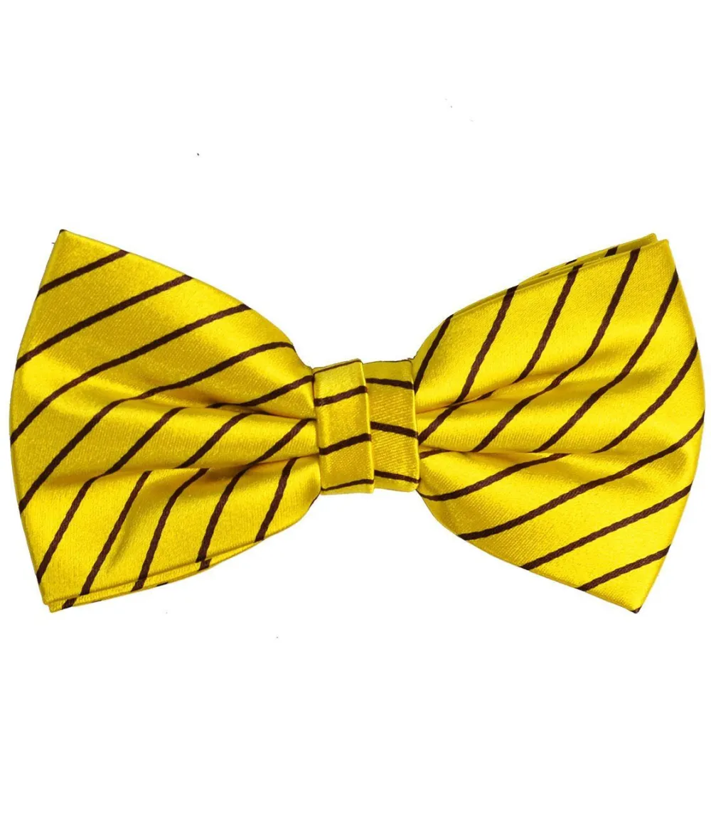 Tailored Striped Silk Bow Tie