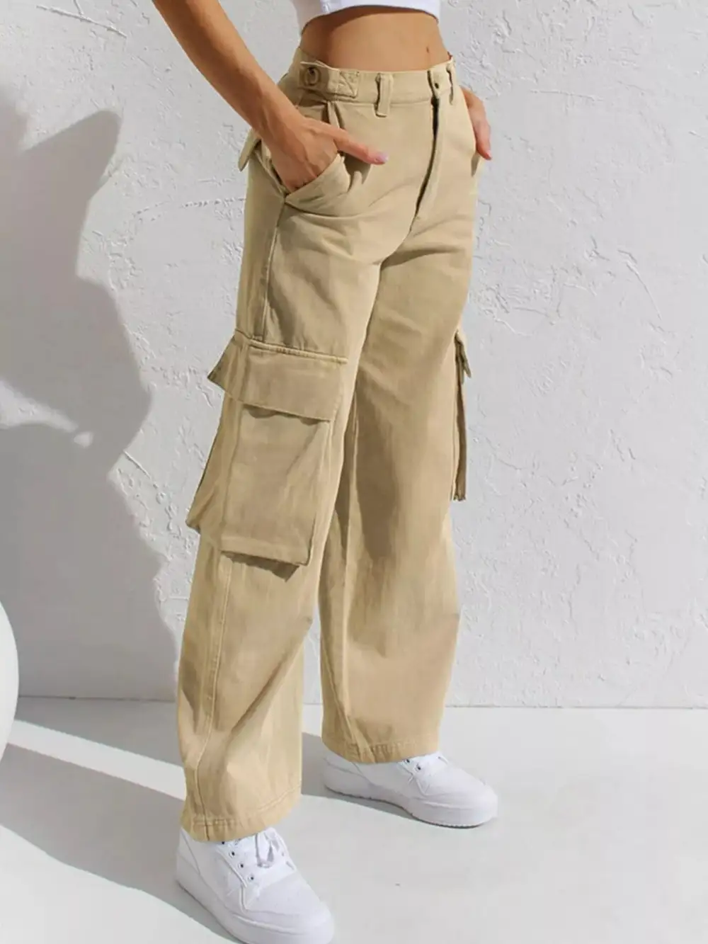 Polished High Waist Wide Leg Denim Jeans