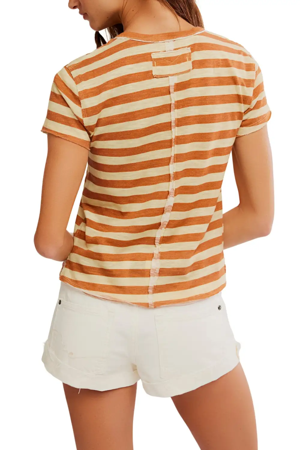 Striped Oversized Relaxed Fitted Tee