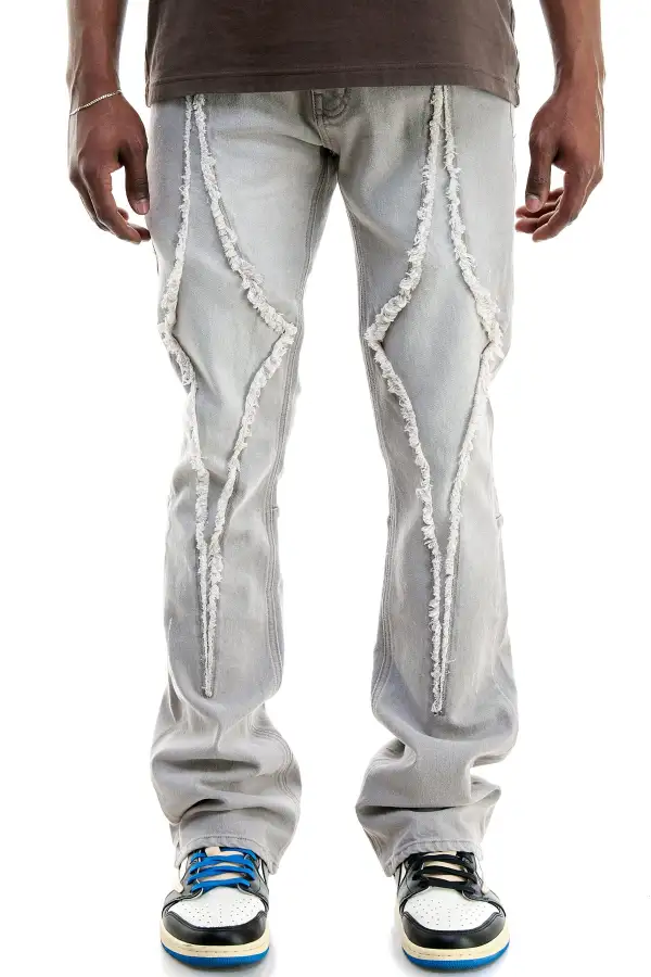 Men's Flare Skinny Stacked Jeans