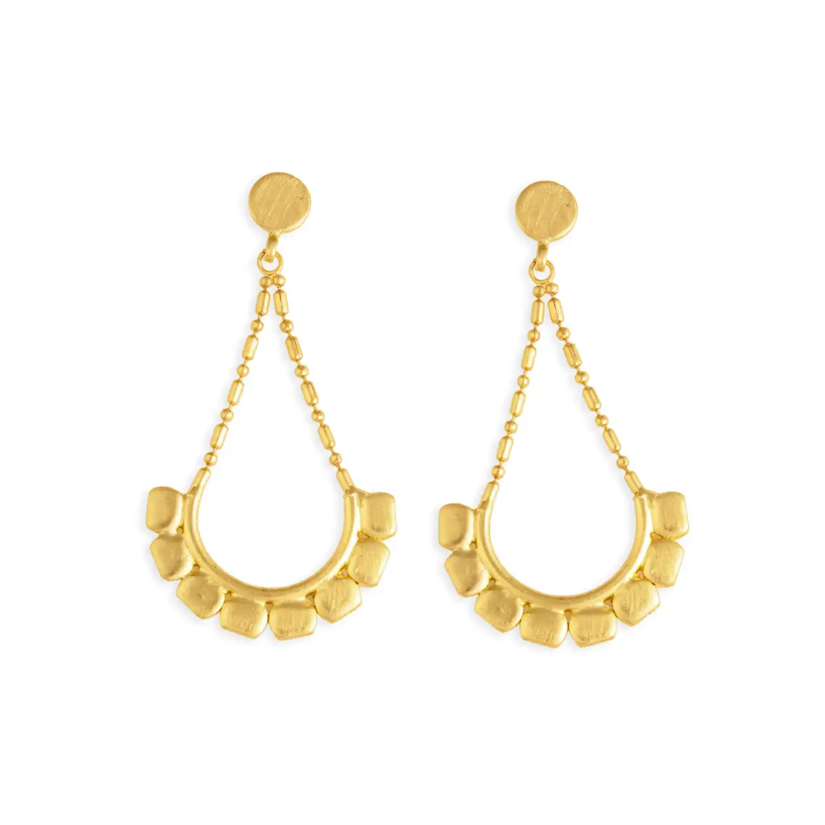 Delicate Modern Artful Statement Earrings