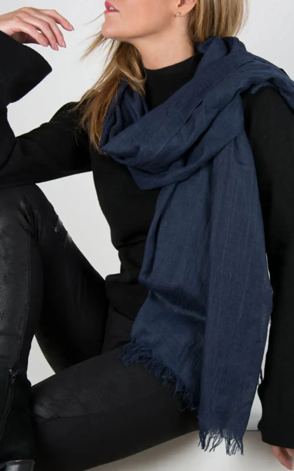 Versatile And Practical Solid Color Cotton Scarf