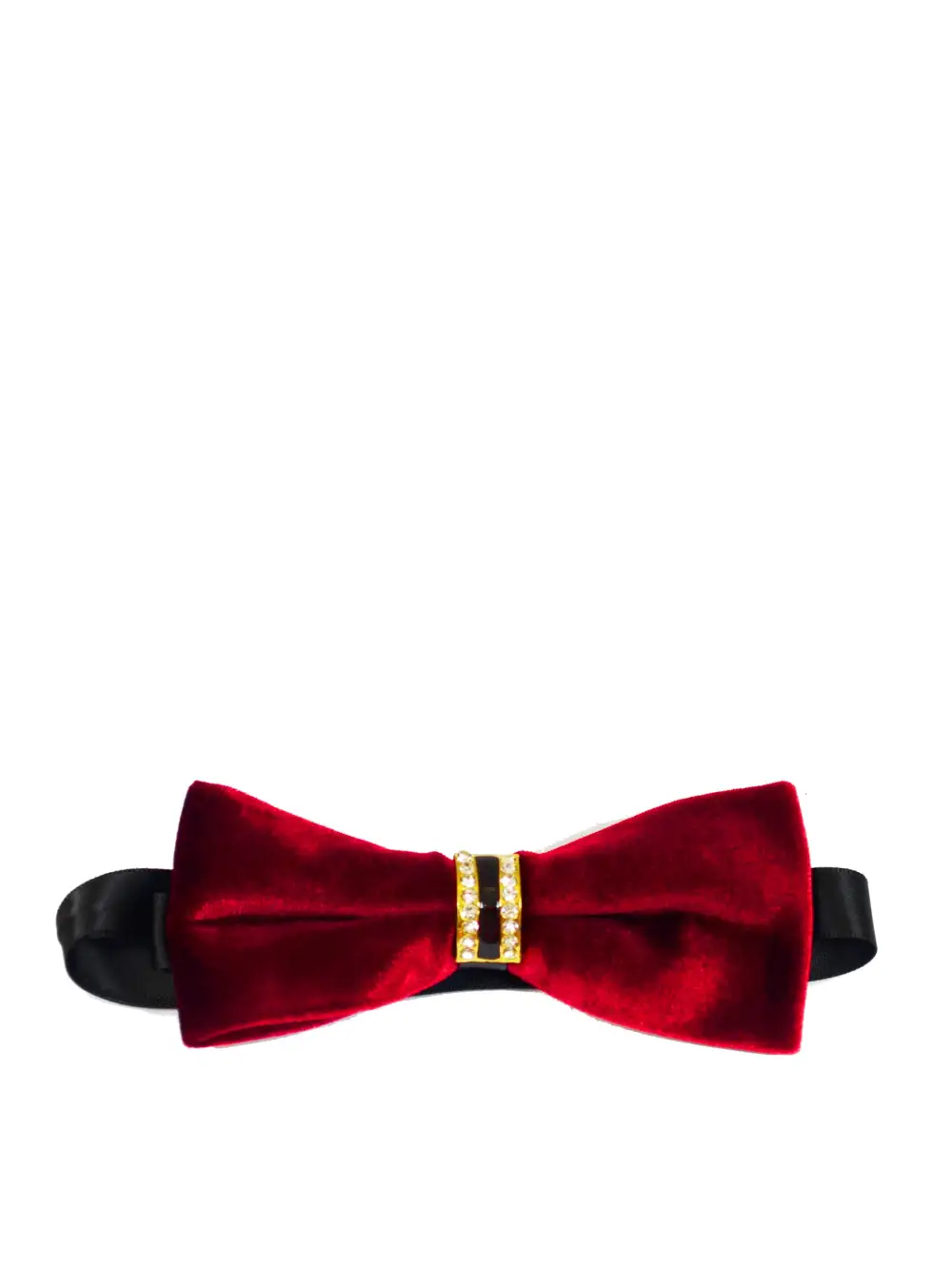 Debonair Solid Velvet Pre-Tied Bow Tie