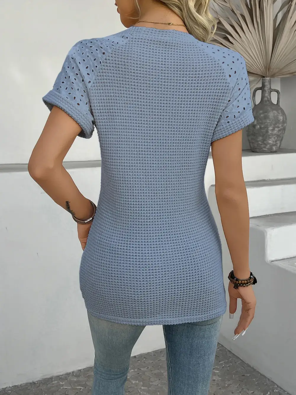 Tailored Short-Sleeve Knit T-Shirt