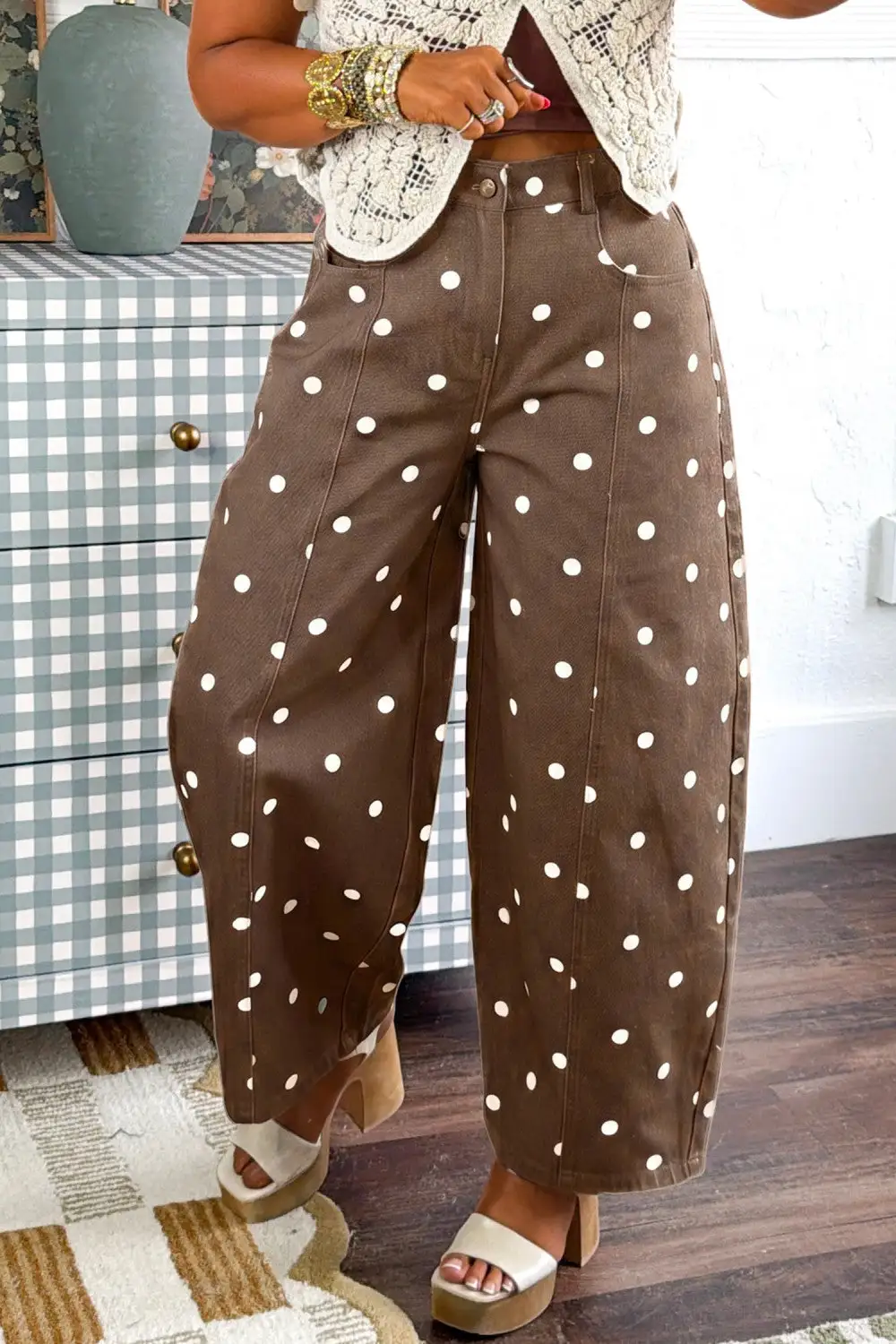 Polka Dot Casual Jeans
