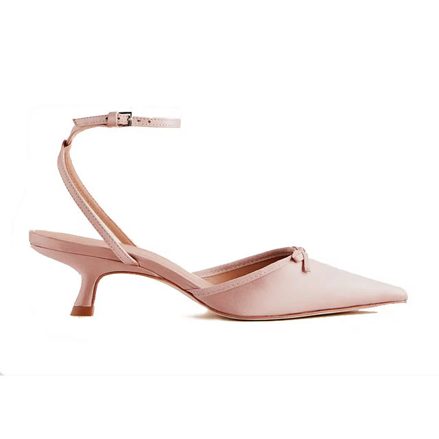 Silk Ankle Strap Heels