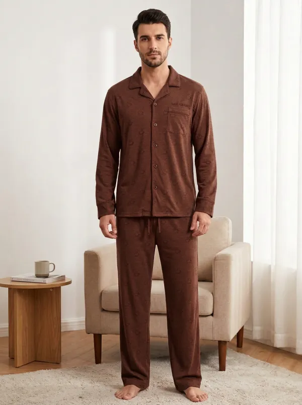 Modern Detail Classic Men's Pajama Set