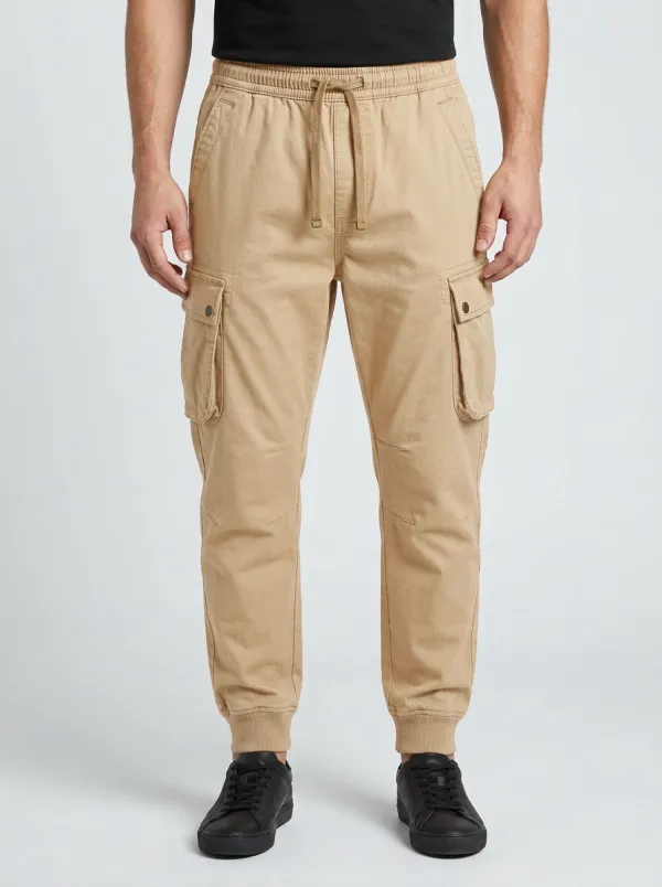 Tactical-Inspired Multi-Pocket Printed Men's Cargo Pants