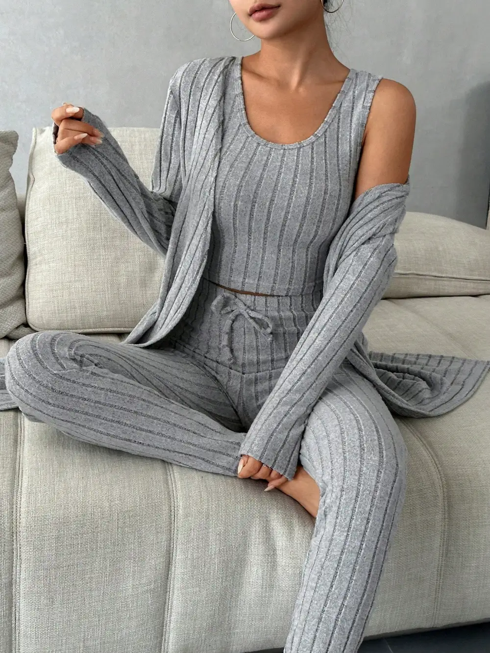 Scoop Neck Lounge Sleepwear Set
