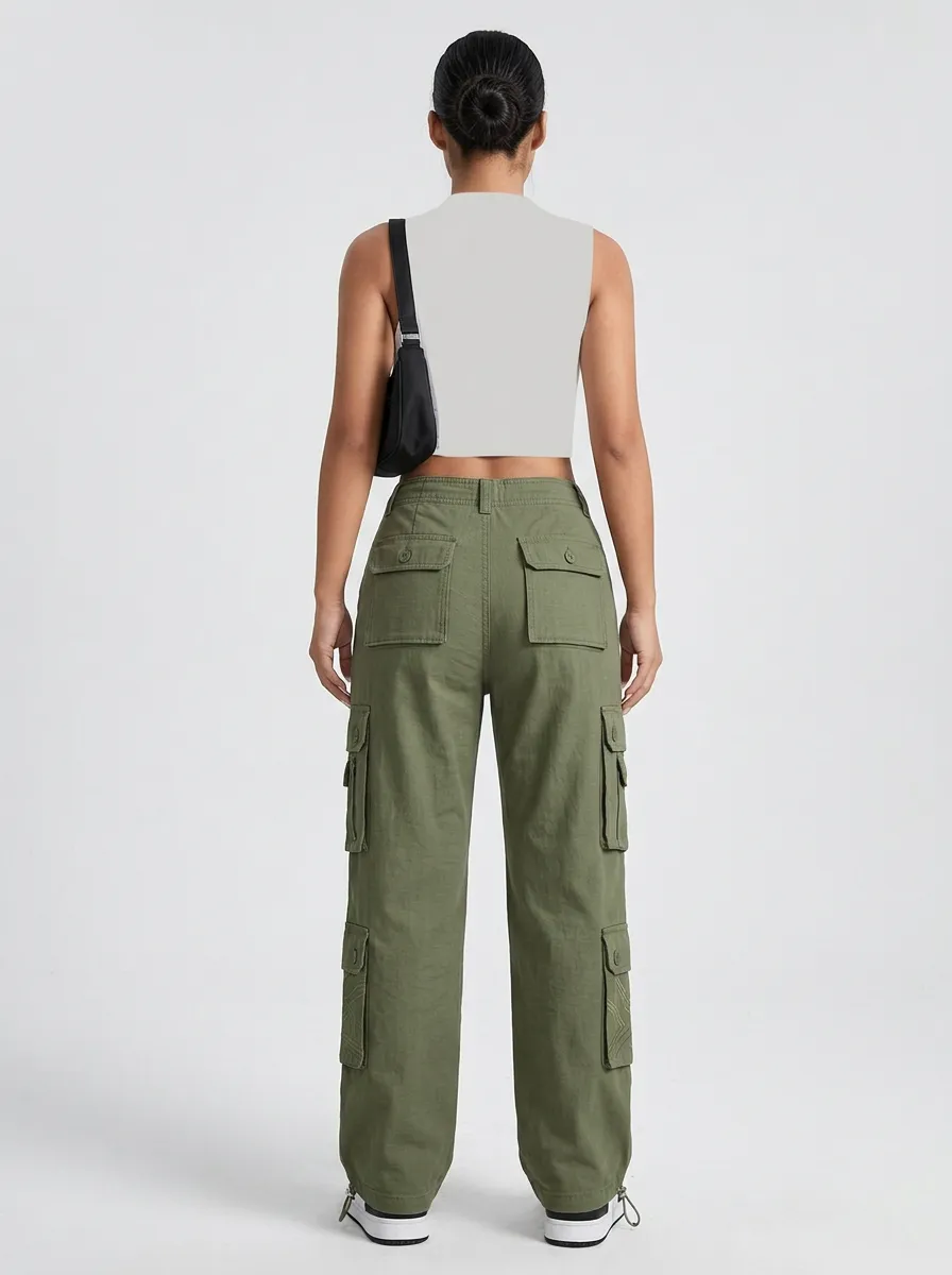 Signature Multi Pocket Activewear Women's Multi Pocket Cargo Pants