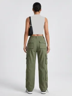 Signature Multi Pocket Activewear Women's Multi Pocket Cargo Pants