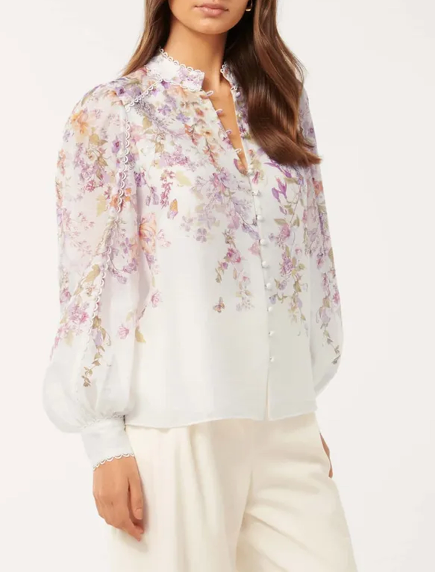 Trim Detail Blouse