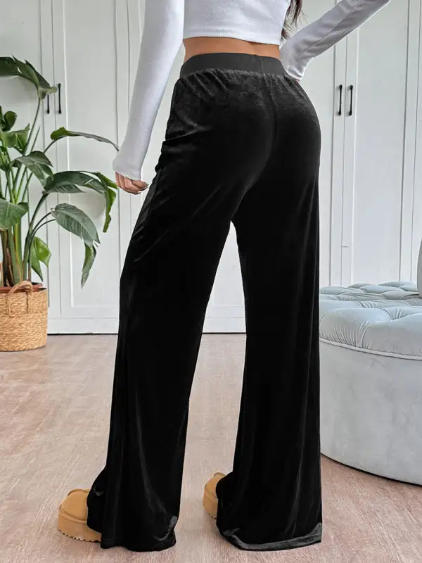 Everyday Velvet Flared Trousers Pants