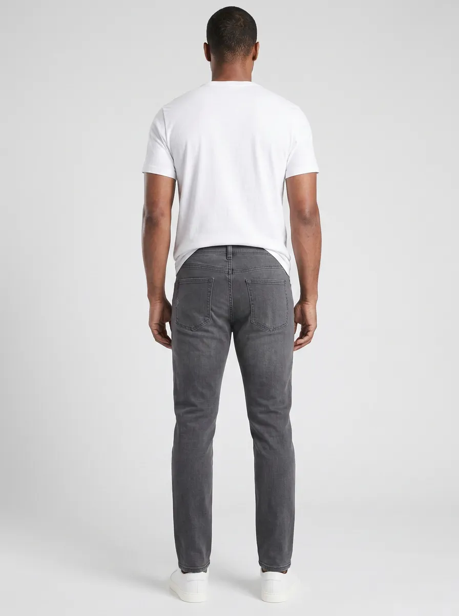 Men's Modern Washed Stretch Classic Fit Jeans
